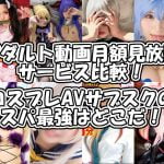 『コスプレAV』サブスクのコスパ最強はどこだ!?アダルト動画月額見放題サービス5社を比較!