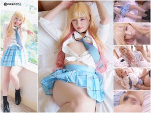 【着せ恋】喜多川海夢のコスプレエロ動画!色白美肌のビッチギャルに中出し!春日えな こすっち アニコスAV